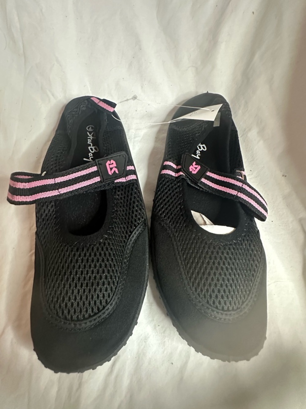 Mary Jane water shoes  with Pink Stripe Strap